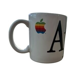 Vintage Apple Computer Coffee Mug Cup‎ Ceramic Apple Bite Graphic Ceramic